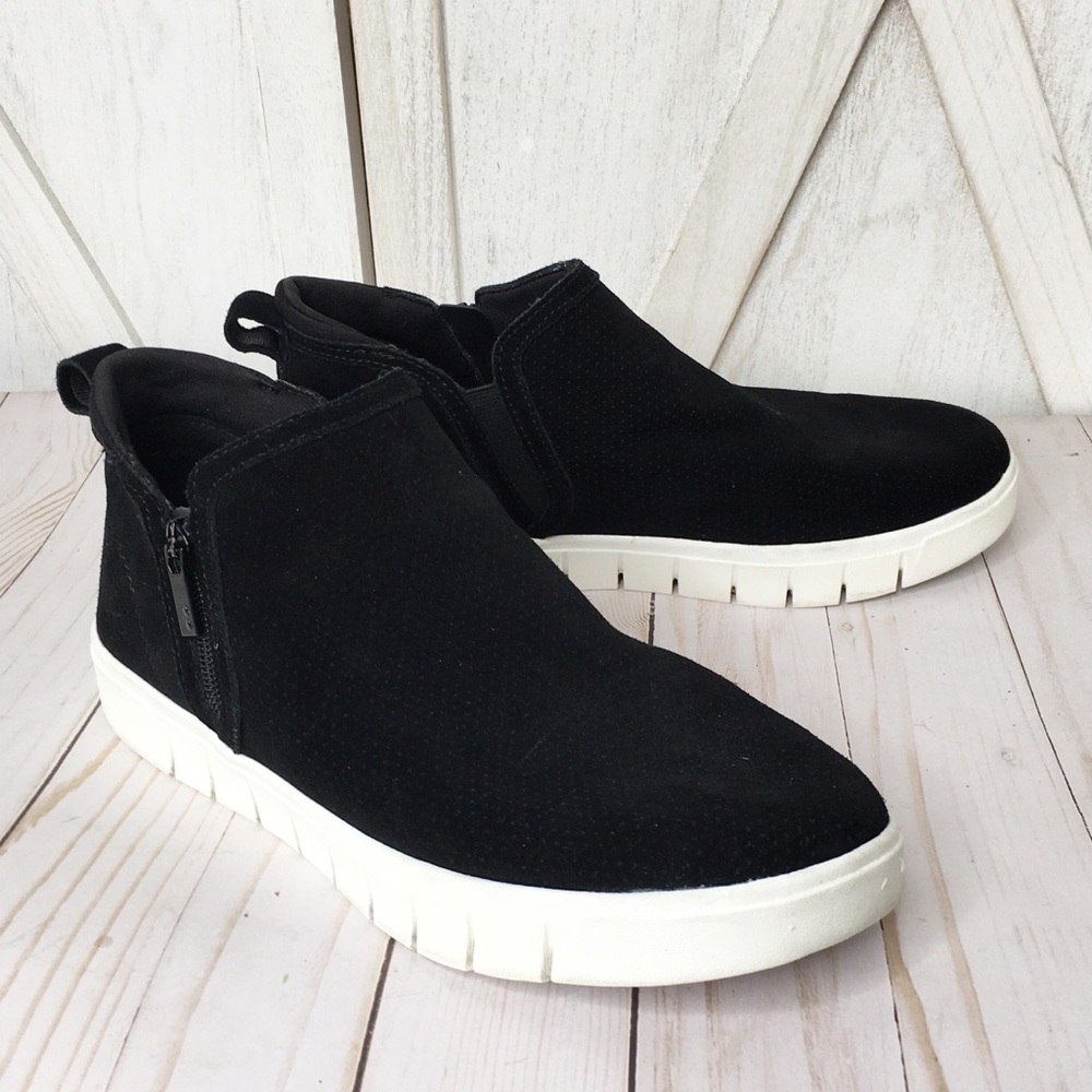 Ryka Hensley Black Sneaker Ankle Booties Women Suede Platform Boot 9.5W Women